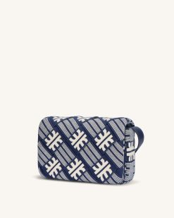 Alternative view of FEI Maze Jacquard Knit Cossbody Bag - Navy