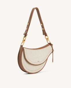 Alternative view of Ashlie Crossbody Bag - Brown Canvas