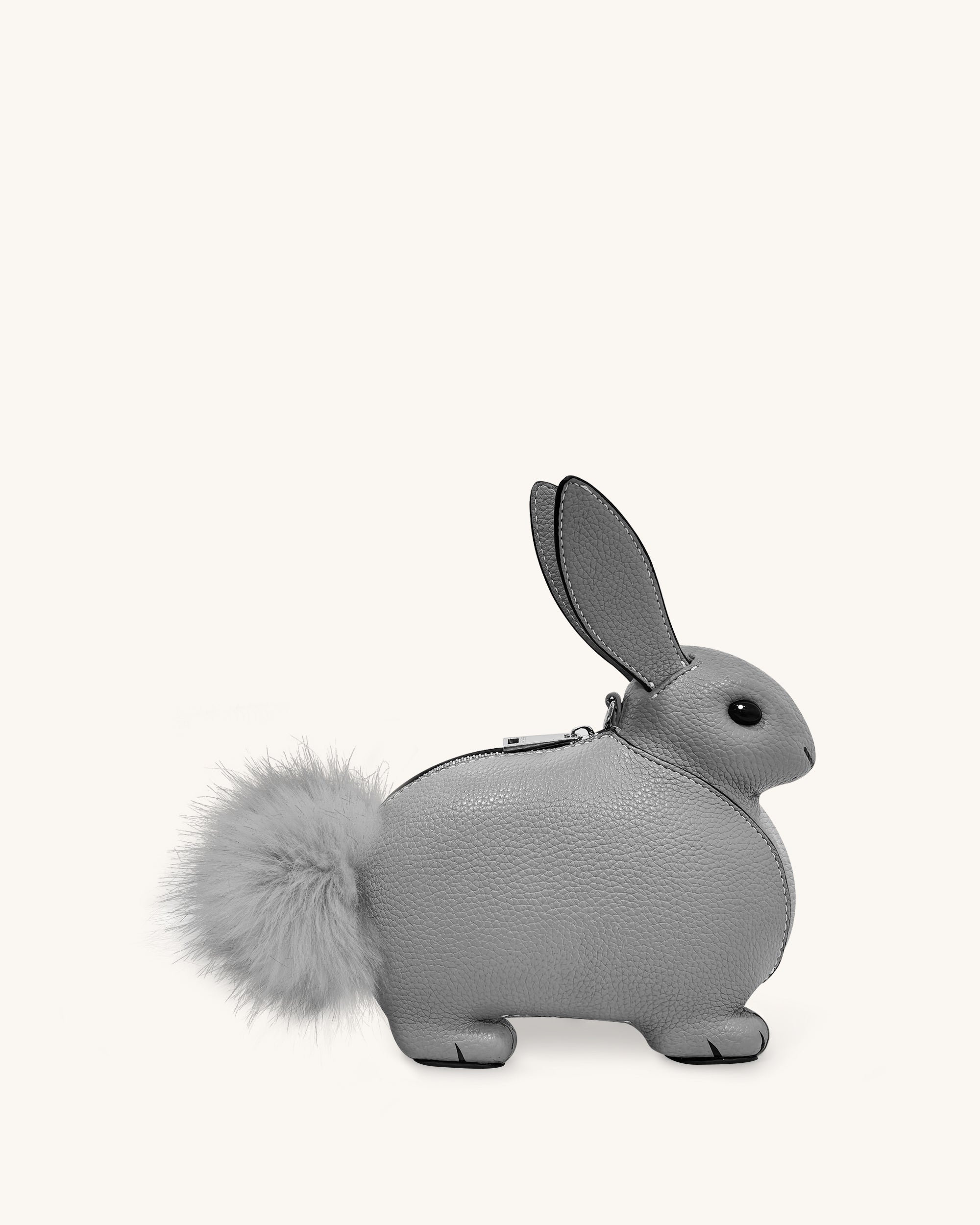 Alena Bunny Crossbody Bag - Grey - Image 3