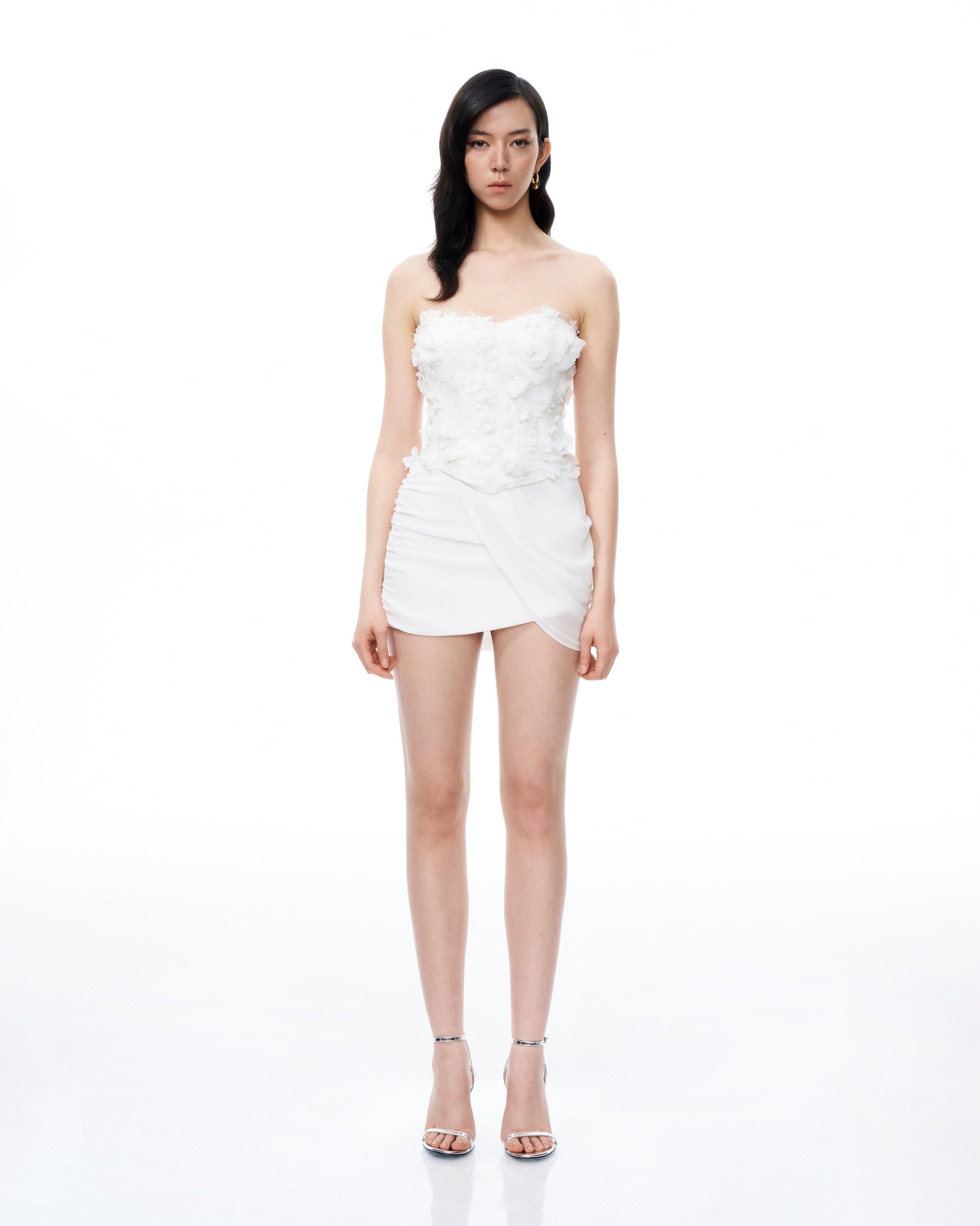 Juniper 3D Floral Mini Suits - White