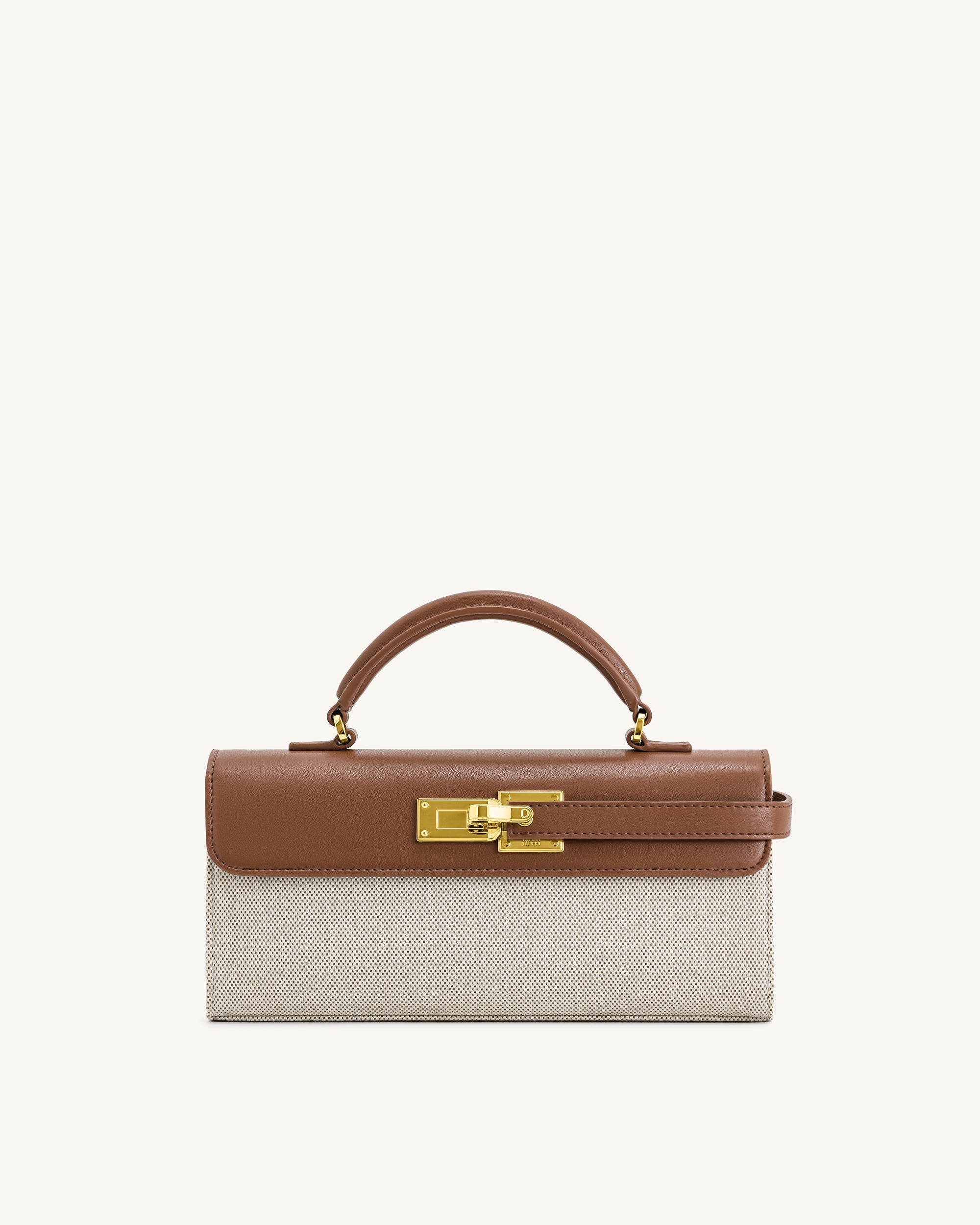 Keyla Top Handbag - Brown Canvas