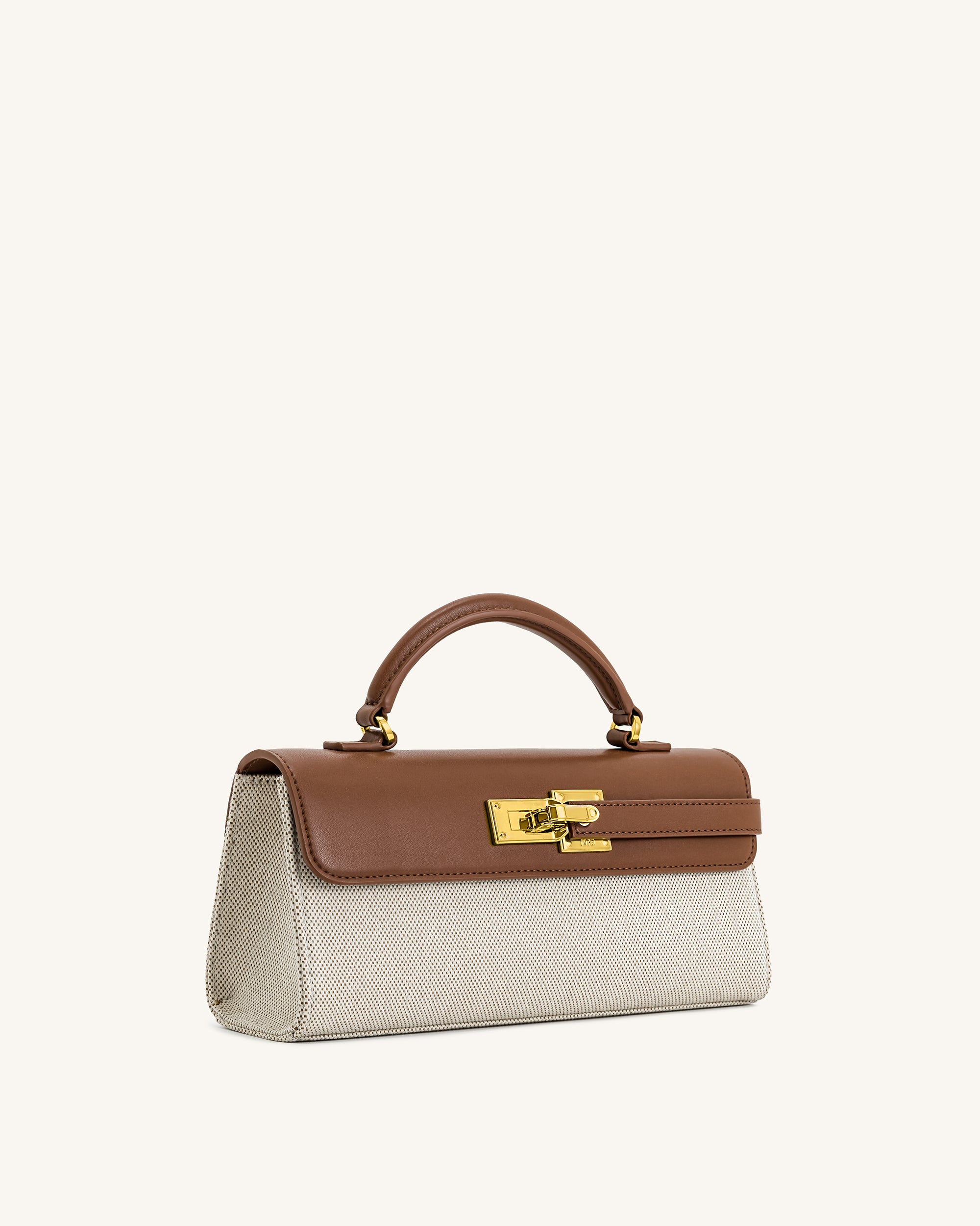 Keyla Top Handbag - Brown Canvas - Image 2