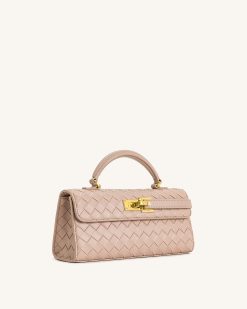 Alternative view of Keyla Weave Texture Top Handle Bag - Pink
