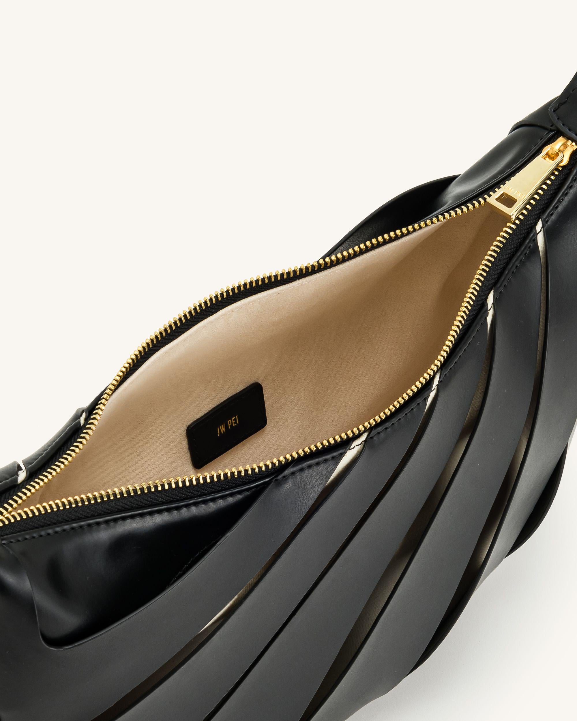Jana Hollow Out Shoulder Bag - Black - Image 5