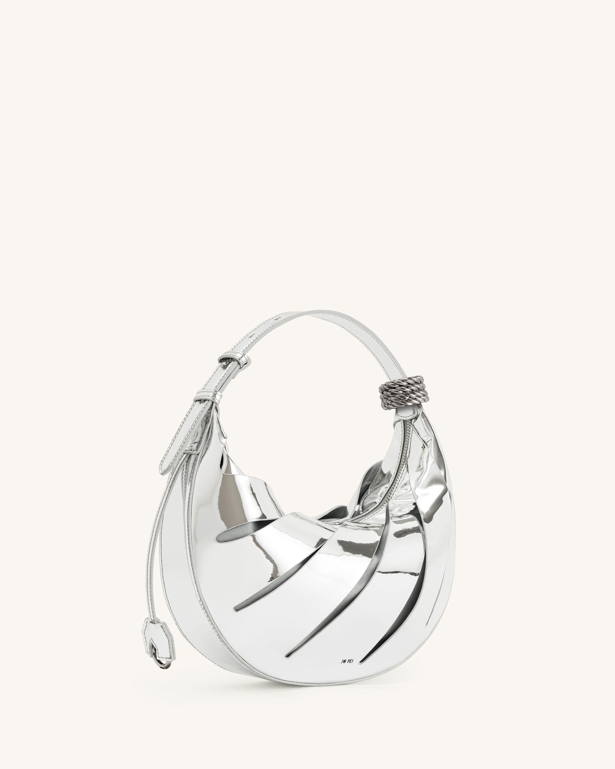 Jana Hollow Out Shoulder Bag - Silver - Image 3