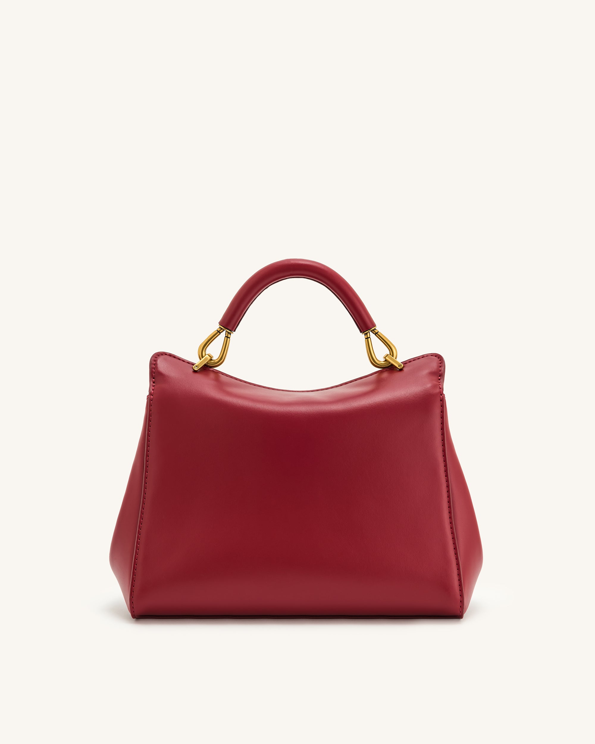 Lucia Classic Top Handbag - Claret - Image 4