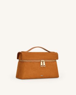 Alternative view of Thea Faux Suede Top Handle Bag - Camel