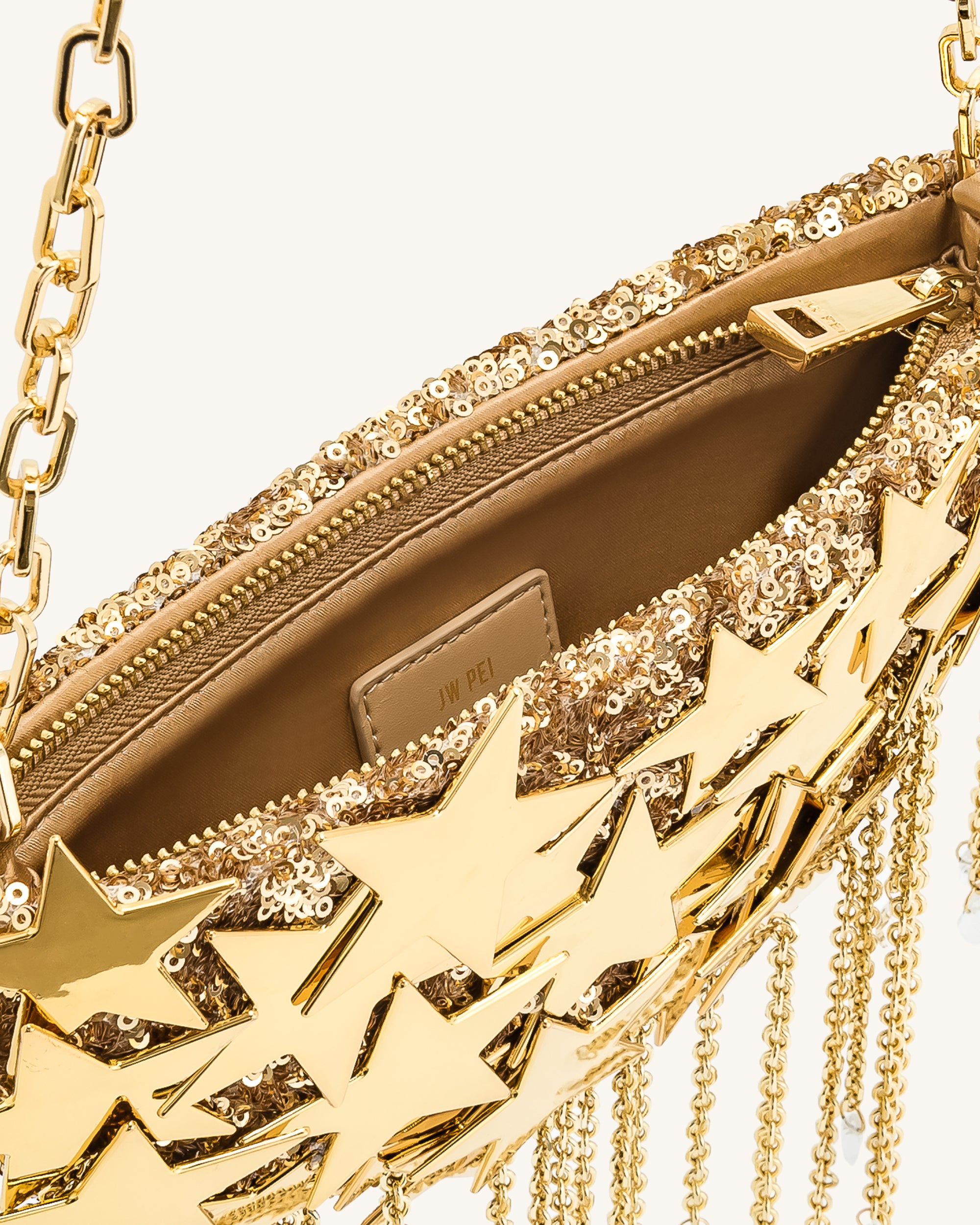 Anika Star-Embellished Chain Bag - Gold - Image 5