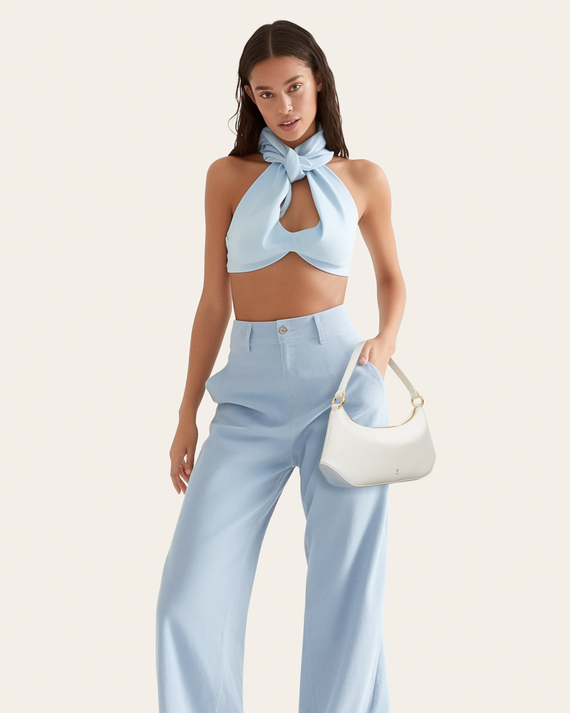 Lily Shoulder Bag - White - Image 2