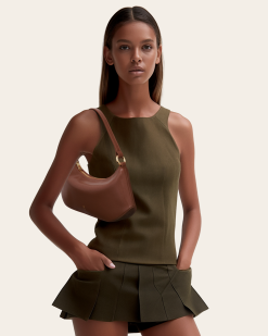 Alternative view of Lily Shoulder Bag - Brown