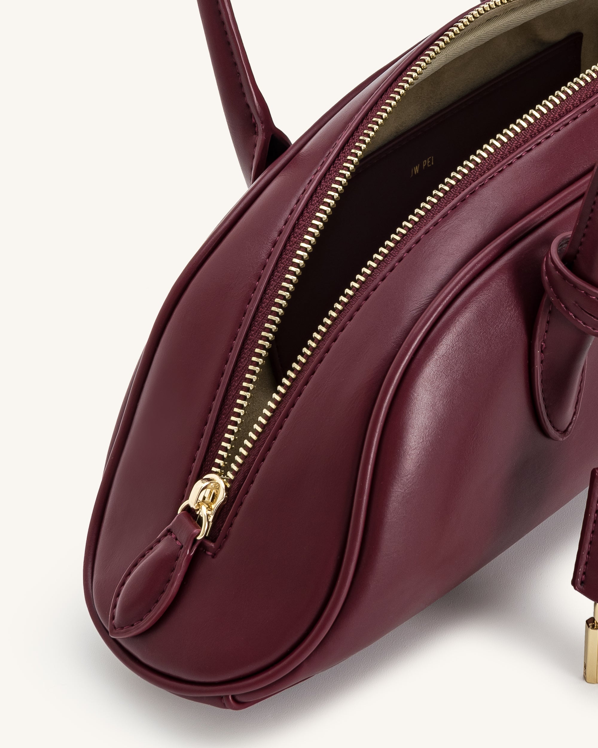 Zora Shoulder Bag - Deep Claret - Image 4