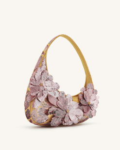 Alternative view of Harlee Sequin Shoulder Bag - Pink