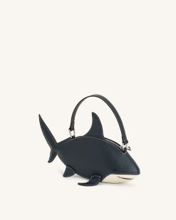 Alternative view of Nerys Shark Look Top Handle Bag - Dark Blue