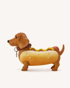 Alternative view of Dachshund Hot Dog Bag - Brown/Yellow