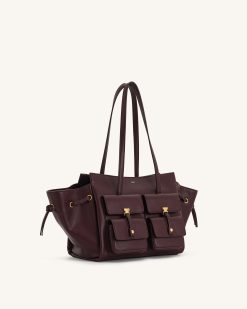 Alternative view of Linda Tote Bag - Deep Burgundy