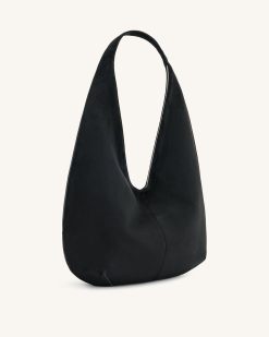 Alternative view of Dara Faux Suede Hobo Bag - Black