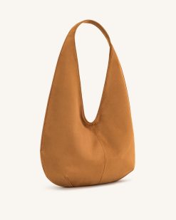 Alternative view of Dara Faux Suede Hobo Bag -Yellowish Brown