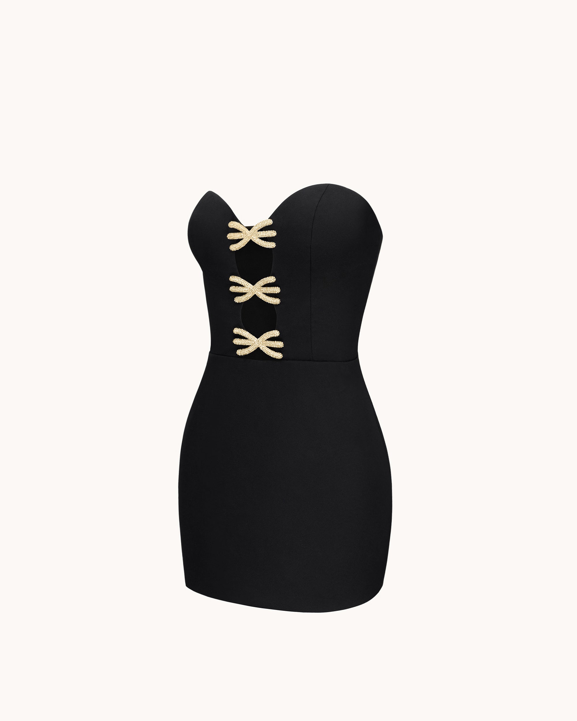 Samantha Cutout Mini Dress - Black - Image 3