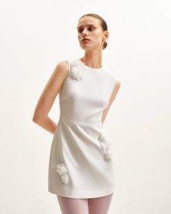 Alternative view of Blooming Beauty Evening Dress - White