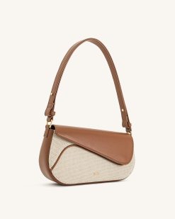 Alternative view of Addisyn Shoulder Bag - Brown Canvas
