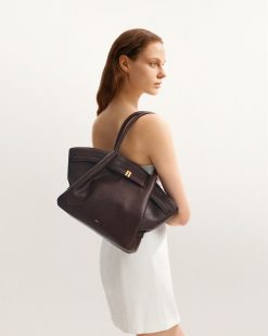 Alternative view of Hana Medium Tote Bag - Dark Brown