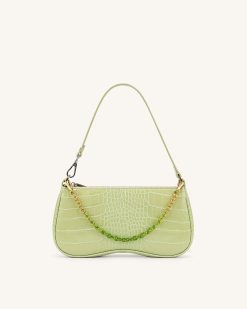 Alternative view of Isla Gradient Chain Strap - Green
