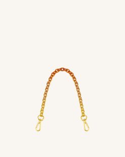 Alternative view of Isla Gradient Chain Strap - Orange