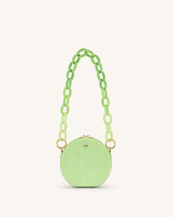 Alternative view of Mya Gradient Acrylic Chain Strap - Green