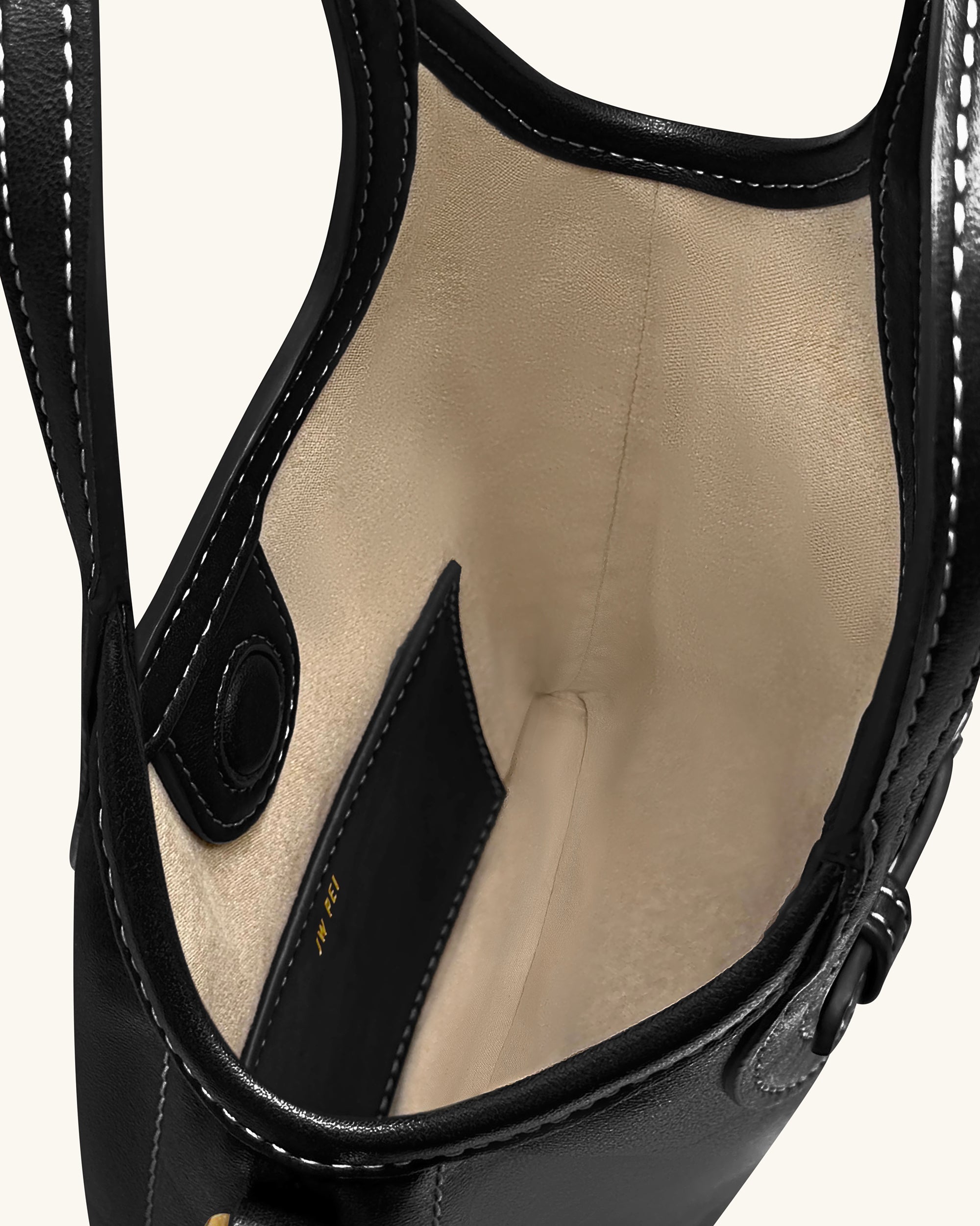 Brooke Mini Belted Embellished Top Handle Bag - Black - Image 4