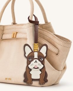Alternative view of French Bulldog Bag Charm - Brown