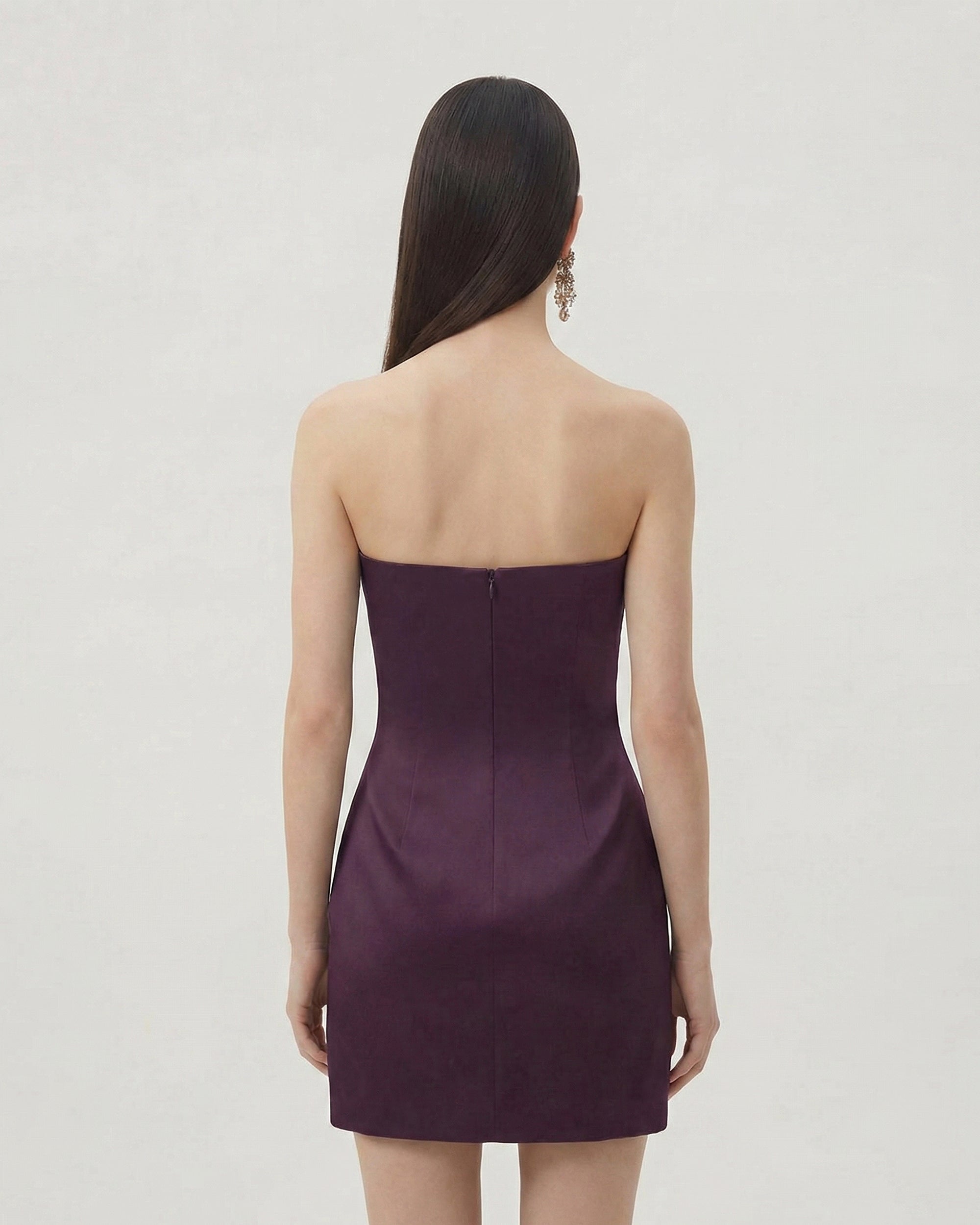 Floral Printed Mini Dress - Purple - Image 2