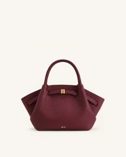 Hana Mini Tote Bag - Burgundy