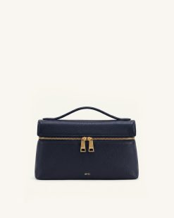 Thea Top Handle Bag - Navy Blue