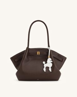 Alternative view of Poodle Bag Charm - White