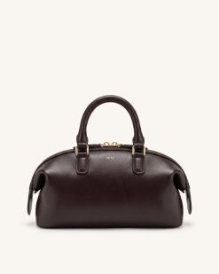 Arlo Top Handle Bag - Dark Brown
