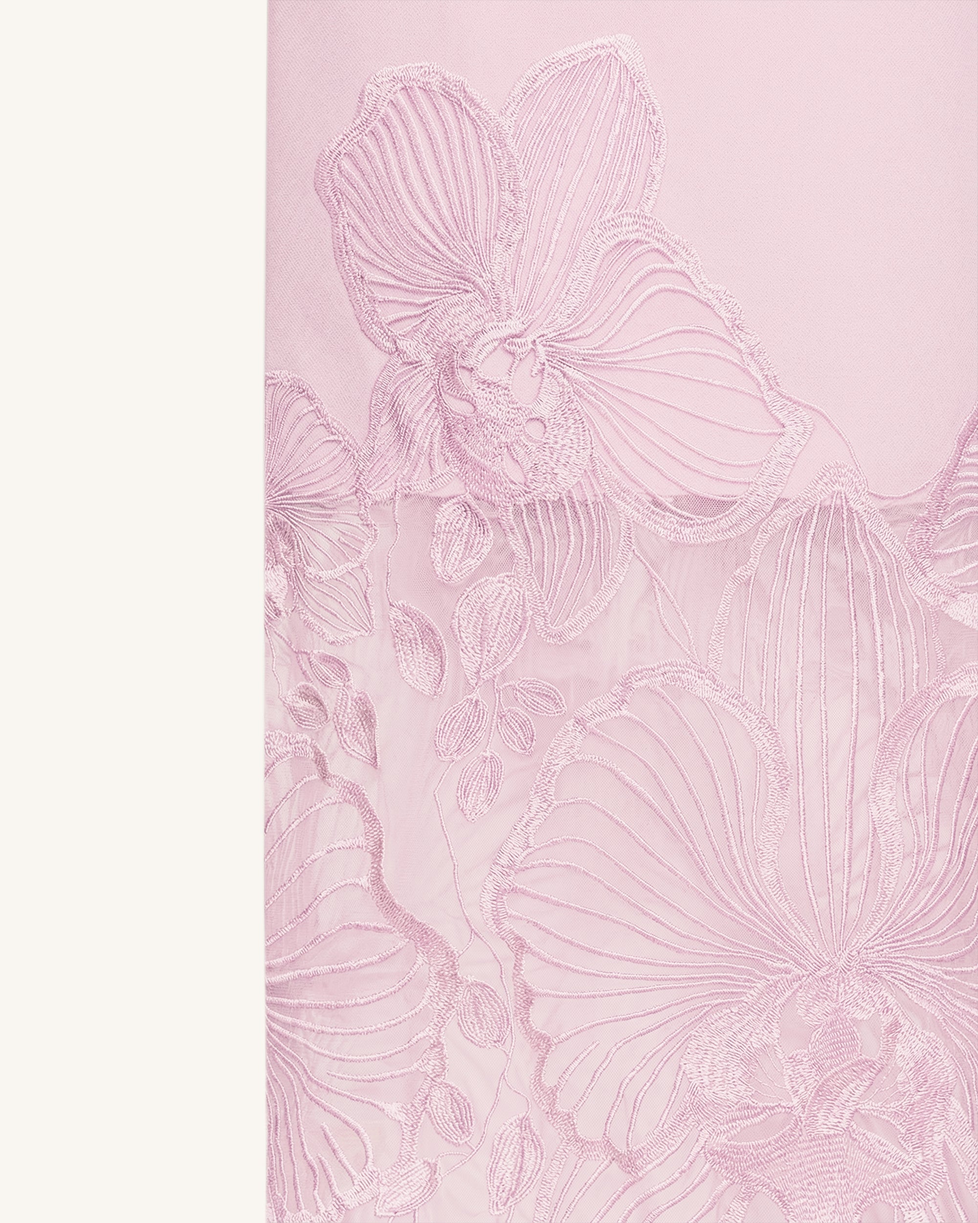 Orchid Embroidered Corset Dress - Dusty Rose - Image 6