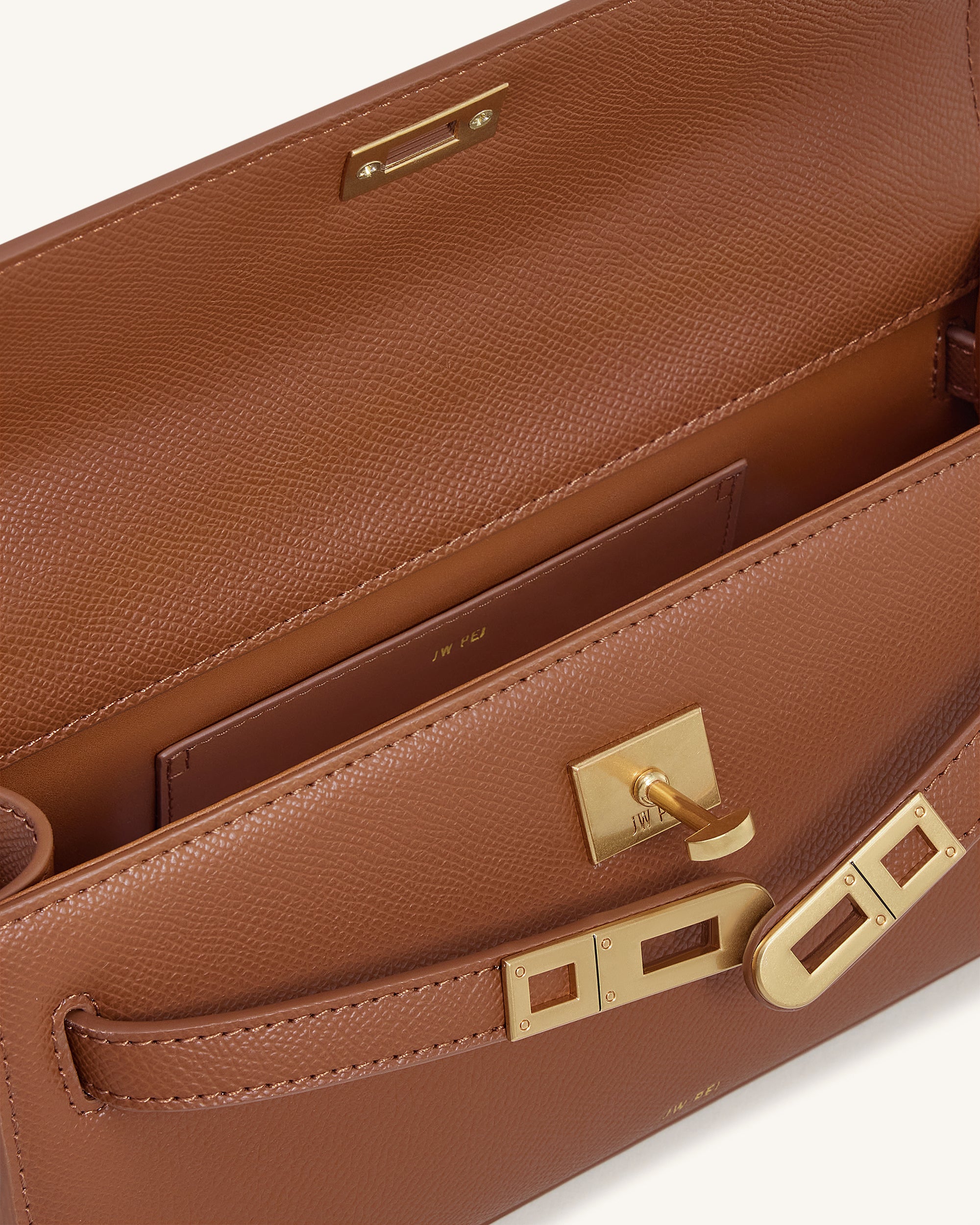 Noor Top Handle Bag - Brown - Image 5