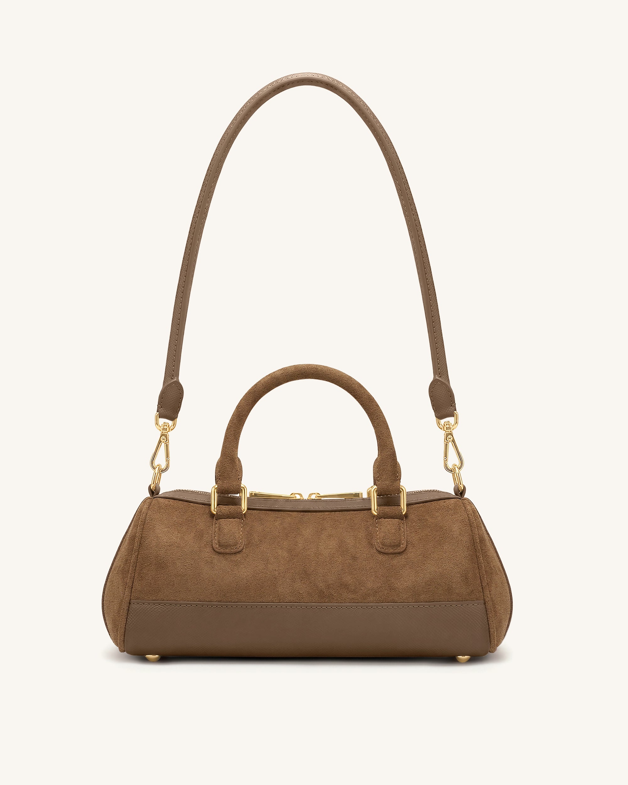 Josie Barrel Shoulder Bag - Brown - Image 2