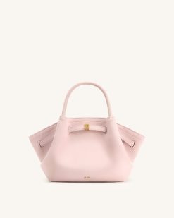 Hana Mini Faux Suede Tote Bag - Pink