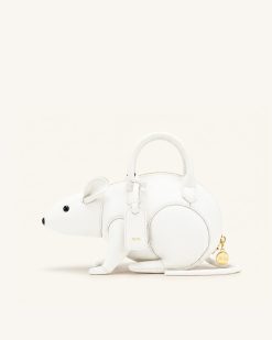 Mia Mouse Top Handle Bag - White
