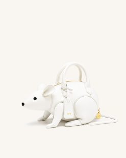 Alternative view of Mia Mouse Top Handle Bag - White