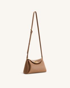 Alternative view of Greta Twist-Lock Crossbody Bag - Brown