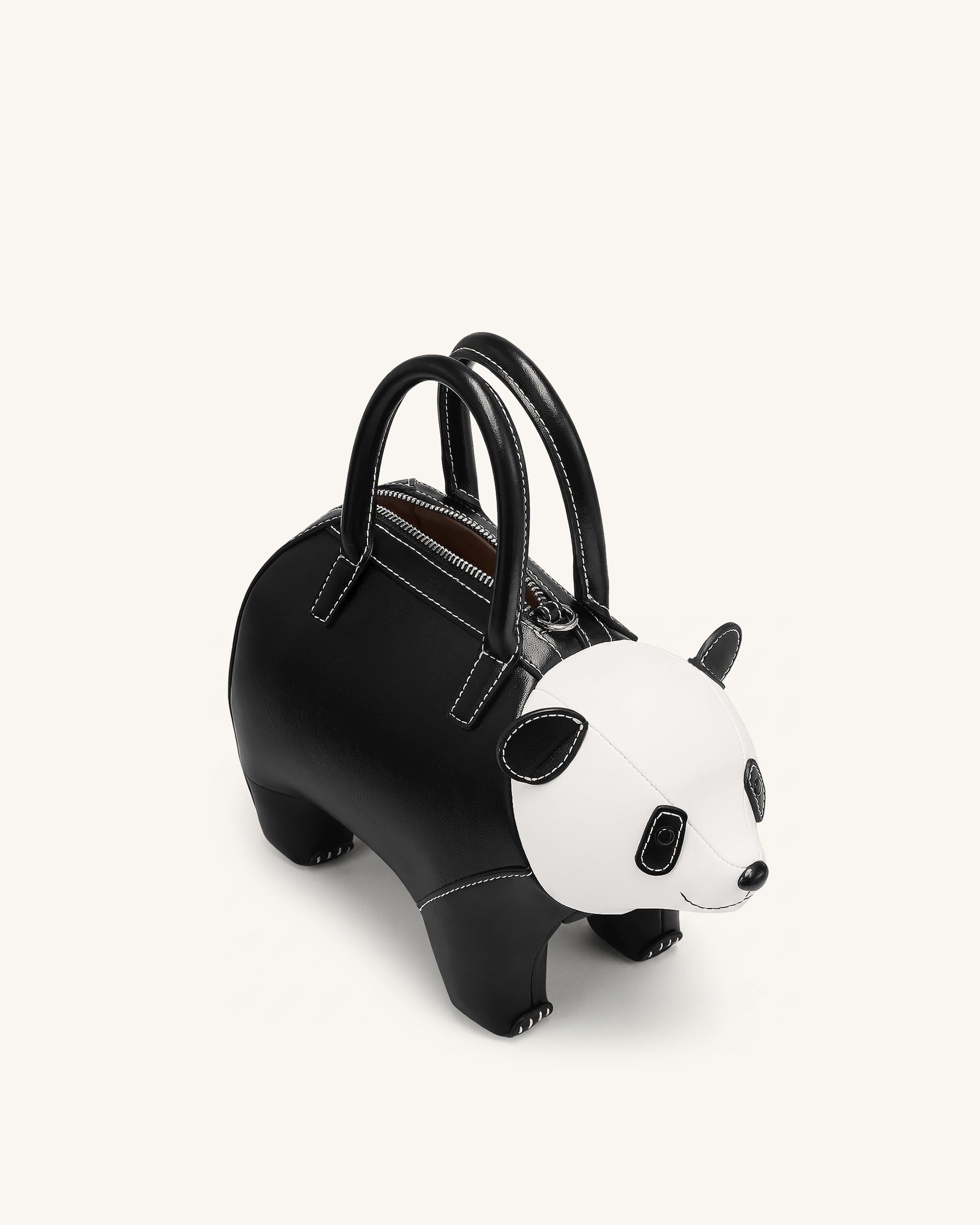 Adeline Panda Handbag - Black - Image 4