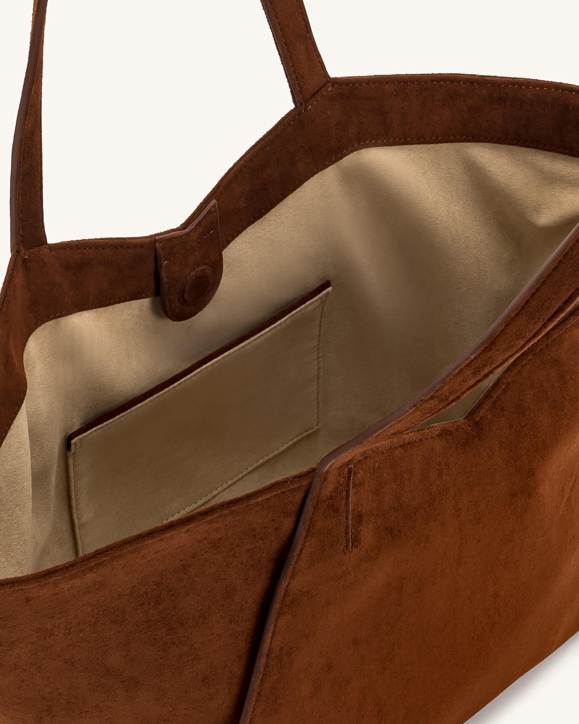 Kiana Large Capacity Tote Bag - Dark Brown - Image 5