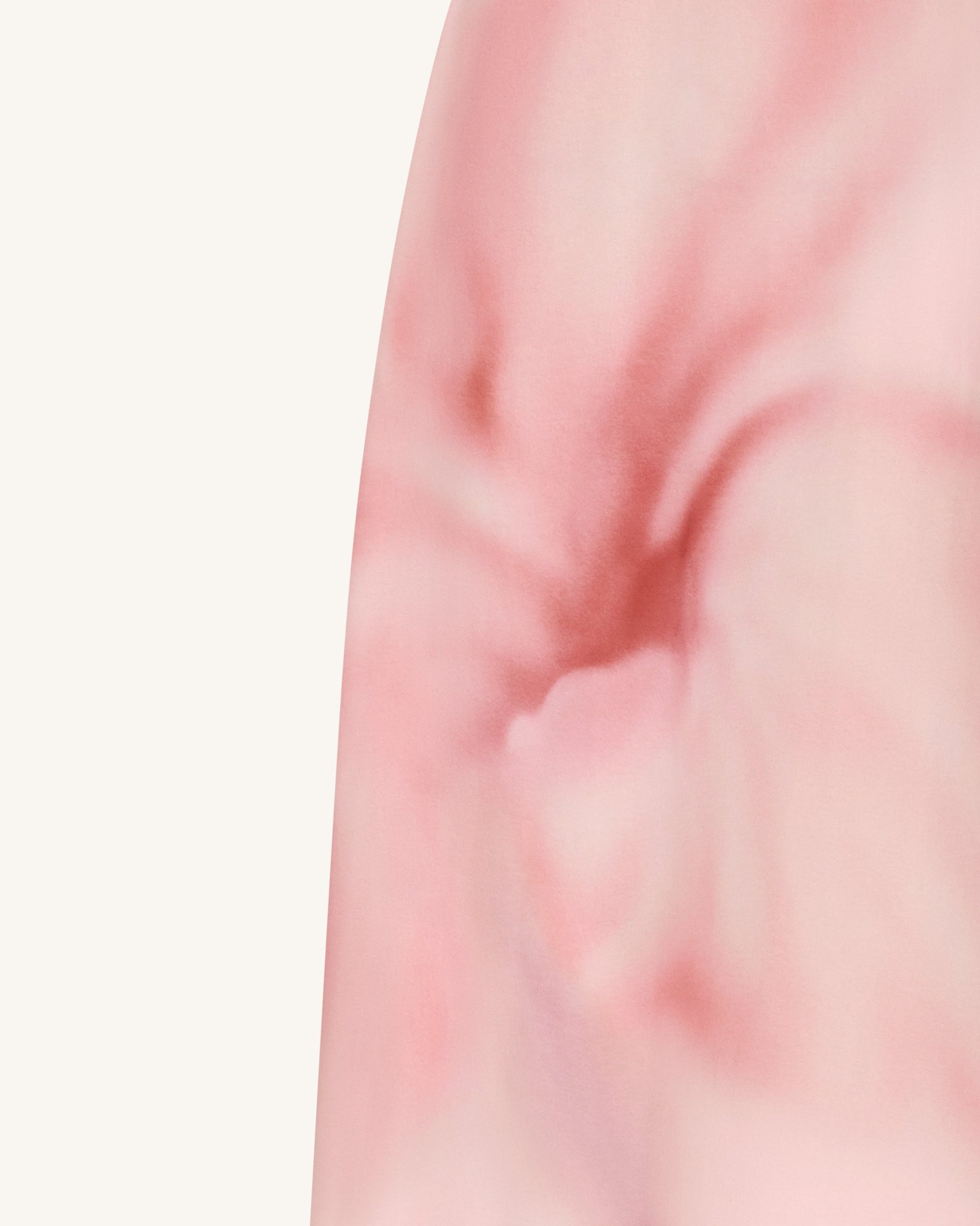 Watercolor Floral Print Strapless Maxi Dress - Pink - Image 5