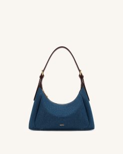 Velora Denim Shoulder Bag - Blue Denim