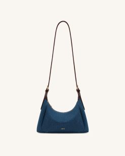 Alternative view of Velora Denim Shoulder Bag - Blue Denim