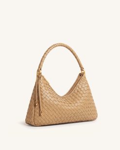 Alternative view of Lorena Woven Shoulder Bag - Camel