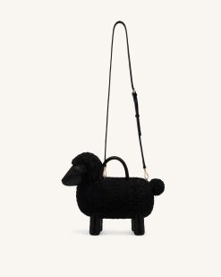Alternative view of Luna Sheep Top Handle Bag - Black