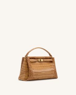 Alternative view of Carmen Top Handle Bag - Khaki Croc